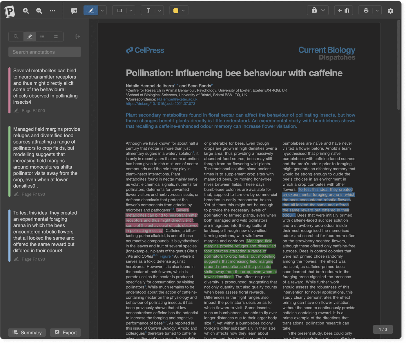 Night mode for pdfs